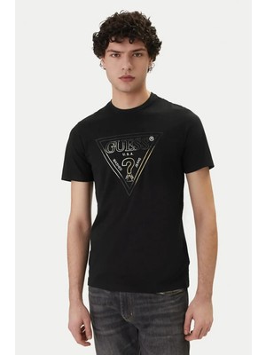 Guess Erkek Trıangle T-Shirt M6GI11K2992