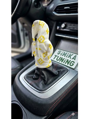 Lv Desen Otomobil Polar Vites Topuzu Kılıfı Hoodie Vites Topuz Kıyafeti