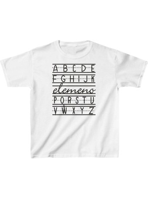 İsmiyle Al Çocuk Baskılı T-Shirt - Beyaz