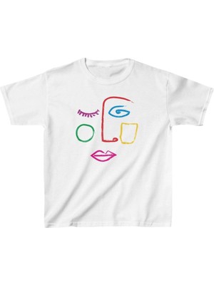 İsmiyle Al Çocuk Baskılı T-Shirt - Beyaz