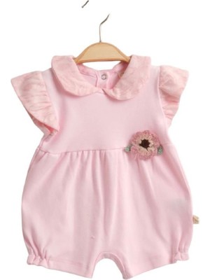 Efemkids 0/9 Ay Kız Bebek Tulum Çiçek Desenli Yenidoğan Tulum