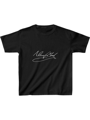 İsmiyle Al Baskılı T-Shirt - Siyah