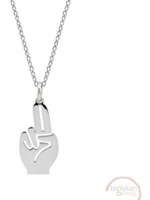 Bigakan Izci Selamı Taşsız Model 925 Ayar Gümüş Kadın Kolye