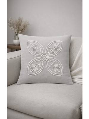 Aryada Celtic Kırlent Kılıfı Kord Nakışlı Çiçek Desenli