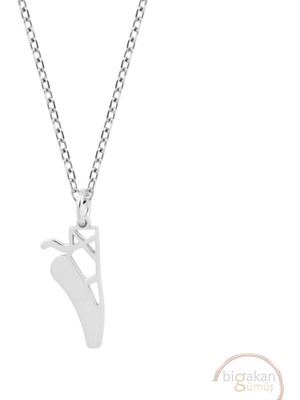 Bigakan Bale Sembolü Taşsız Model 925 Ayar Gümüş Kadın Kolye