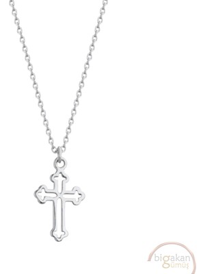 Bigakan Hac Sembolü Taşsız Model 925 Ayar Gümüş Kadın Kolye