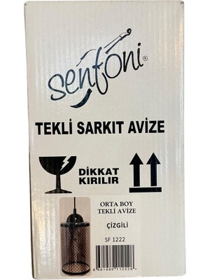 Tekli Sarkıt Avize Senfoni Çizgili Orta SF-1222