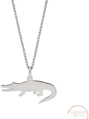 Bigakan Lacoste Taşsız Model 925 Ayar Gümüş Kadın Kolye