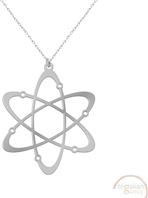 Bigakan Atom Taşsız Model 925 Ayar Gümüş Kadın Kolye