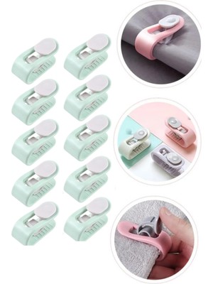 Tonkut 10 Adet Mandallı Yorgan Sabitleme Klipsi | Nevresim ve Çarşaf Kaydırmaz Tutucu