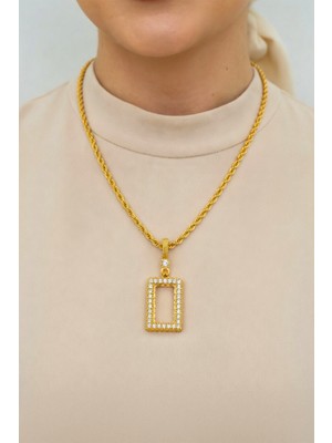 Xtakı Gram Altın Takılan Burgu Zincir Kolye 60CM 1 Gram Uyumlu Altın Kaplama - Gram Altın Çerçeve Uyumlu