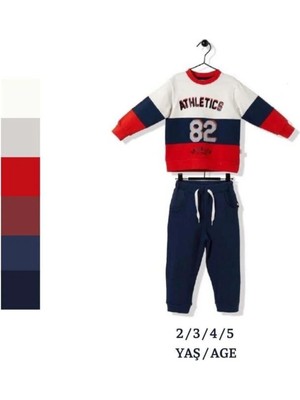 VİTASTORETR Lacivert Pamuklu Sweat Iki Ip Ikili Takım