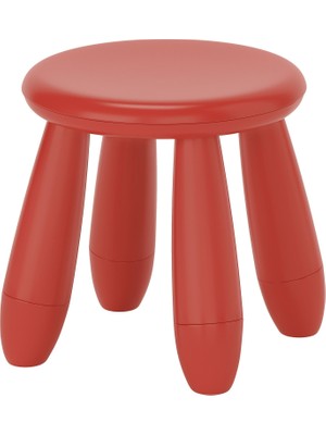 IKEA Mammut Kırmızı Çocuk Taburesi