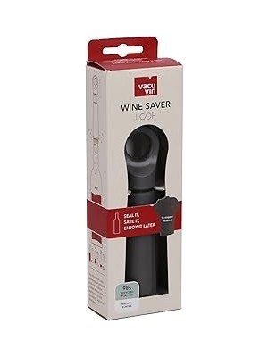 SHC4200 Vacu Vin Şarap Vakum Seti, Koyu Gri (1 Pompa, 1 Şarap Tıpası), Kutulu