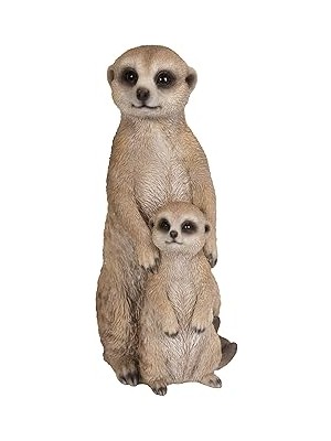 SHC4200 Hi-Line Gift Ltd. Küçük Anne Bebek Meerkat, Kahverengi