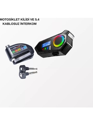 Bluetooth 5.4 Kablosuz Interkom+ Motor Disk Kilidi Midastech