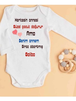 Lupi Anne Yazılı Isimli Zıbın Isimli Hastane Çıkışı Kişiye Özel Bebek Ürünleri