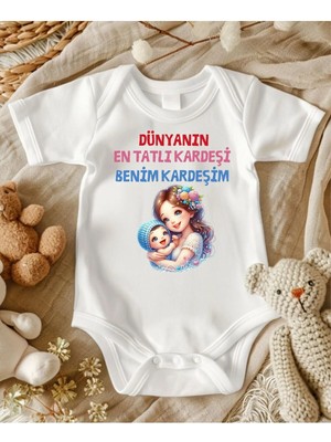 Lupi Abla Kardeş Yazılı Zıbın Hediye Yenidoğan Anne Baba Hala Yenge Amca Dayıya