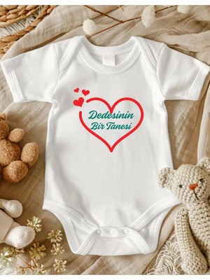 Lupi Yazılı Bebek Body Zıbın %100 Pamuk Dedesinin Bir Tanesi Temalı 18 Ay
