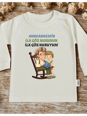 Lupi Anneanne Babaanne Dede Yazılı Bebek Badi