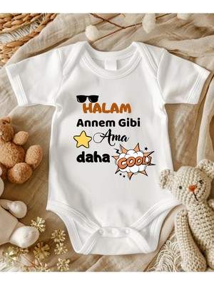 Lupi Amca Yazılı Bebek Body Zıbın %100 Pamuk