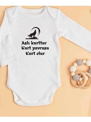 Lupi Yavru Kurt Temalı Isimli Zibin Isimli Hastane Çikişi Kişiye Özel Bebek Ürünleri