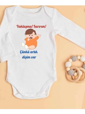 Lupi Diş Buğdayı Dişim Çıktı Yazılı Isimli Zıbın Kişiye Özel Bebek Ürünleri