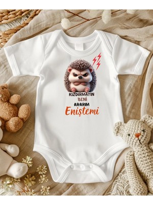 Lupi Enişte Yazıli Zıbın Enisteye Hediye Yenidoğan Bebek