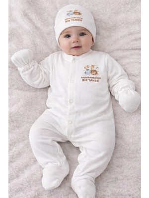Lupi Anneanne Yazılı Bebek Tulum %100 Pamuk Kız Erkek Için