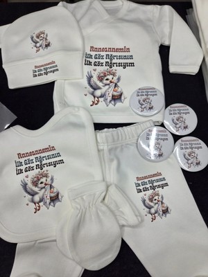 Lupi Yazılı Bebek Body Zıbın %100 Pamuk