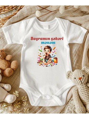 Lupi Novruz Bayram Yazılı Bebek Body Zıbın