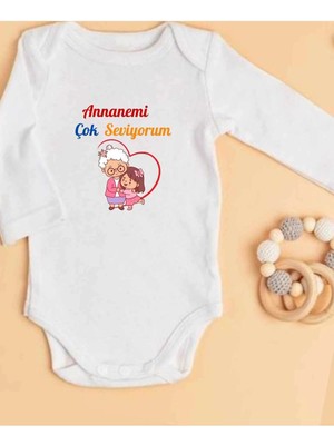 Lupi Annaneye Hediye Isimli Zıbın Annane Oluyorsun Yazılı Bebek