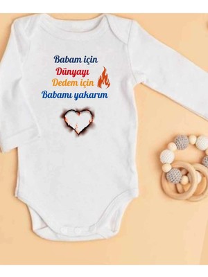 Lupi Dede Yazılı Zıbın Isimli Bebek Dedeye Hediye