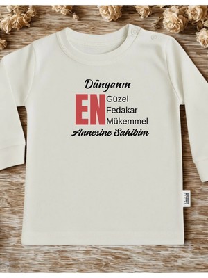 Lupi Yazılı Bebek Body Zıbın %100 Pamuk