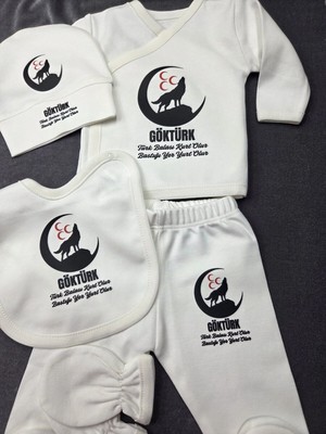 Lupi Yazılı Bebek Body Zıbın %100 Pamuk