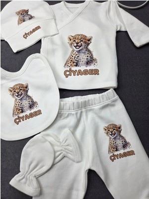 Lupi Kaplan Resimli Hastane Çıkışı Bebek Zıbın