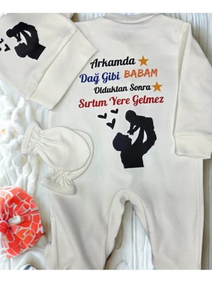 Lupi Yazılı Bebek Body Zıbın %100 Pamuk