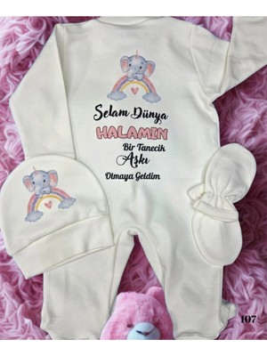 Lupi Hala Yazılı Bebek Tulum