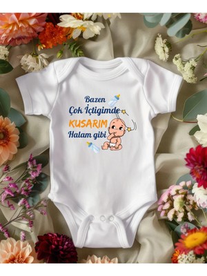 Lupi Hala Yazılı Bebek Halaya Hediye Hala Baskılı Zıbın