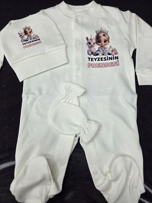 Lupi Teyze Yazılı Bebek Body Zıbın %100 Pamuk