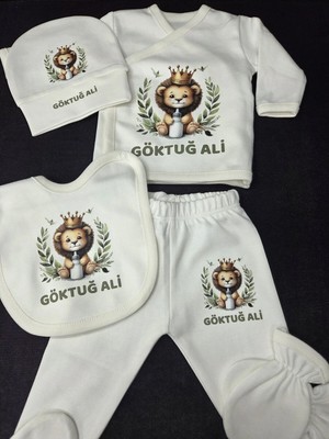 Lupi Yazılı Bebek Body Zıbın %100 Pamuk