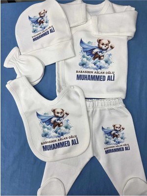 Lupi Yazılı Bebek Body Zıbın %100 Pamuk