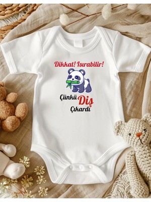 Lupi Dişim Çıktı Yazılı Diş Buğdayı Isimli Zıbın Isimli Hastane Çıkışı Kişiye Özel Bebek Ürünleri