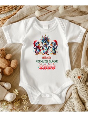 Lupi Yeni Yıl Yılbaşı Temalı Bebek Zıbın Yeni Yıl Bebek Hediye