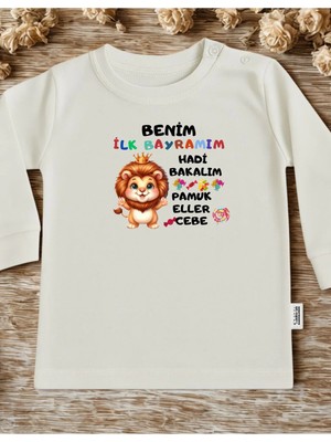 Lupi Unisex Bebek Bayramlık %100 Pamuklu 1 Yaş İçin Eğlenceli Tasarım ve Renkler
