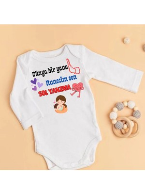 Lupi Anneye Bebek Hediye Anne Baskılı Zıbın Anne Yazılı Zibin