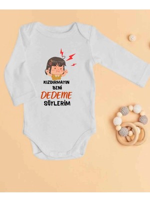 Lupi Dede Yazılı Zıbın Isimli Bebek Dedeye Hediye