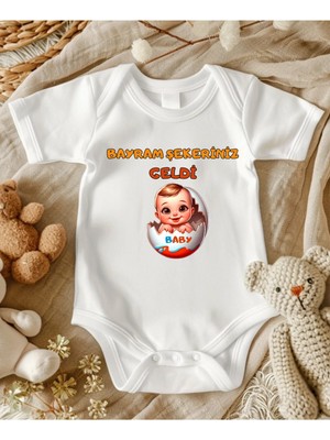 Lupi Bayram Hediye Bebek Yüzde Yüz Pamuk Body Zıbın