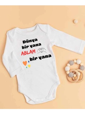 Lupi Yazılı Bebek Body Zıbın %100 Pamuk