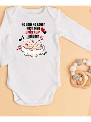 Lupi Bebek Zıbın Enişte Yazılı Bebek Zıbın